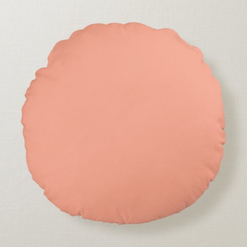 Peach Tranquility Round Pillow