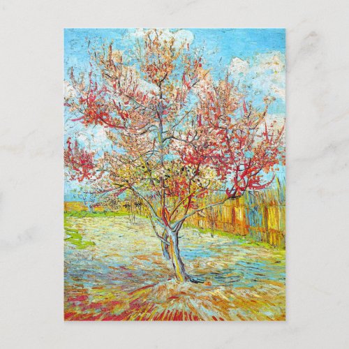 Peach Tree in Bloom at Arles Van Gogh Postcard