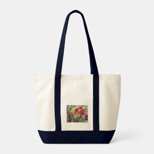   Peach Tree Orchard Fruit Harvest Tote Bag