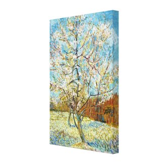 Peach Trees in Blossom Vincent Van Gogh Canvas Print