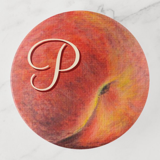 Peach Trinket Tray (Front)