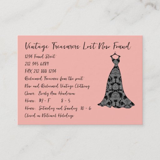 Customizable Fashion Diva Business Card Template