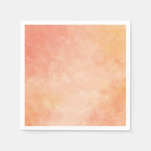 Peach Watercolor design paper napkin
