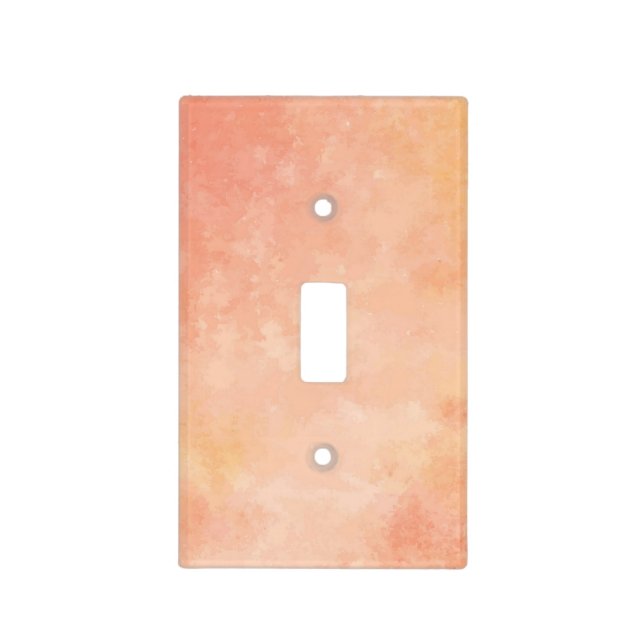 Peach Watercolor light switch cover (Front)