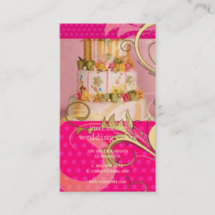 Peach Wedding Cake/Bakery/pâtisserie Business Card