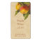 Peach wine bottle label