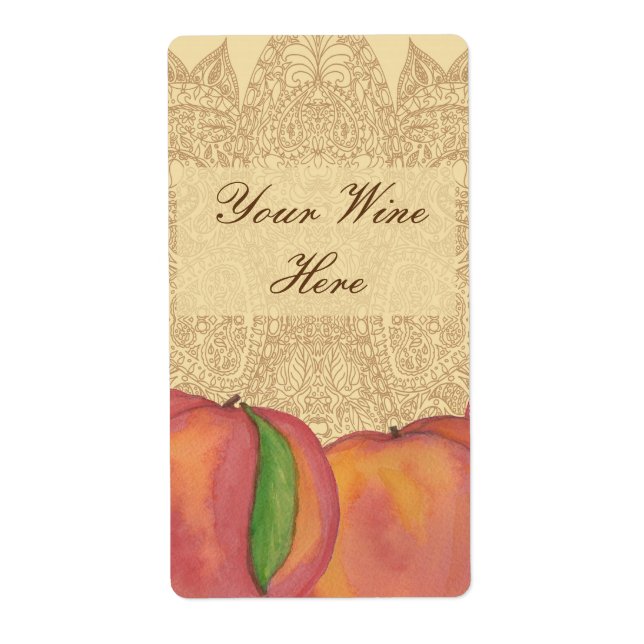 Peach Wine Labels (Front)