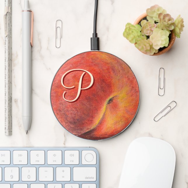 Peach Wireless Charger (Desk)