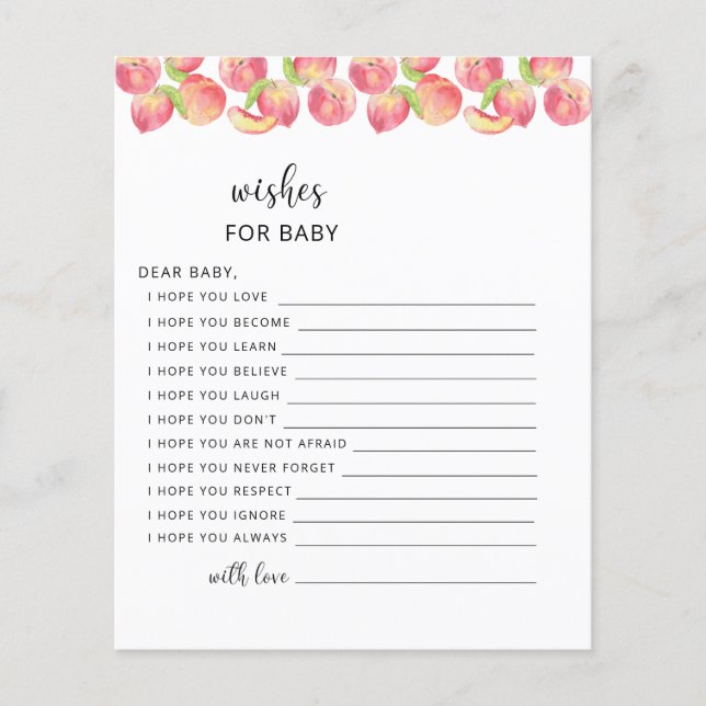 PEACH wishes for baby (Front)