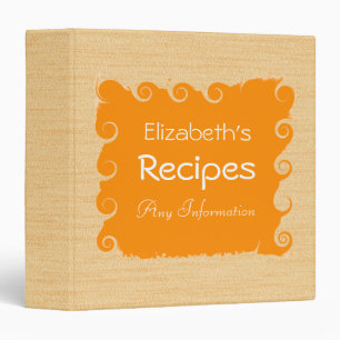 Peach-yellow Wood Grain Professional Binder