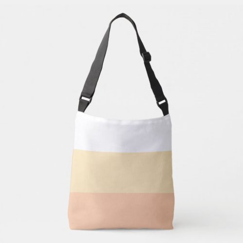 Peaches and Cream 3 Stripe Crossbody Bag