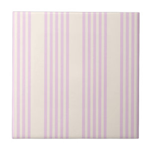 Peaches and cream five stripes pattern ceramic tile