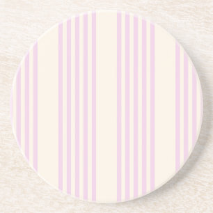 Peaches and cream five stripes pattern coaster