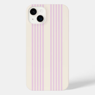 Peaches and cream five stripes pattern iPhone 14 plus case