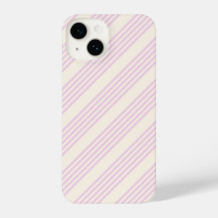 Peaches and cream five stripes pattern iPhone 14 case