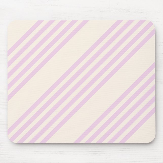 Peaches and cream five stripes pattern mouse pad (Front)