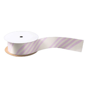 Peaches and cream five stripes pattern satin ribbon