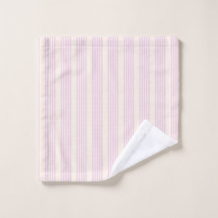 Peaches and cream five stripes pattern wash cloth