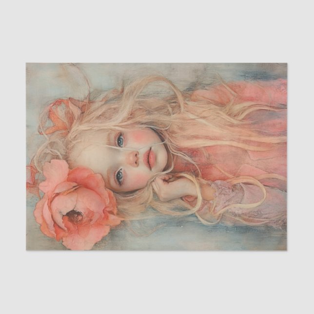 Peaches and Creme Beauty6 Tissue Paper (Front)