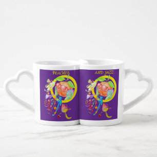 PEACHES AND JAZZ LOVERS MUG