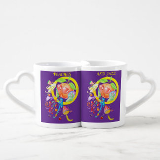 PEACHES AND JAZZ LOVERS MUG