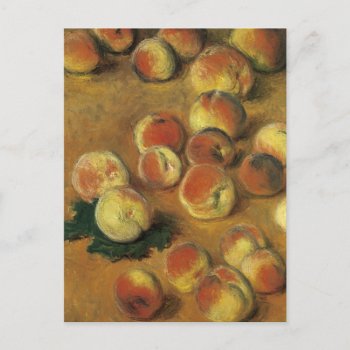 Peaches By Claude Monet Postcard by themollywogpost at Zazzle