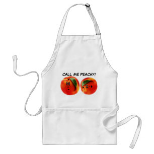 Peaches Cartoon Adult Apron