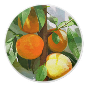 PEACHES CERAMIC KNOB
