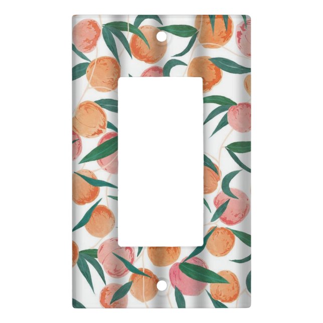 Peaches & Cream Single Toggle Light Switch Cover (Front)