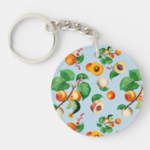 Peaches design keychain