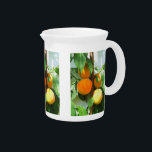 PEACHES DRINK PITCHER<br><div class="desc">A pretty artistic watercolor design of peaches. England UK.</div>