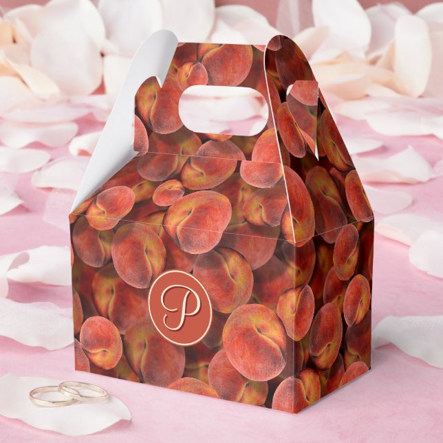 Peaches Favor Box (Wedding)