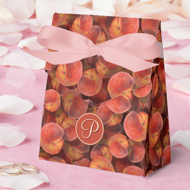 Peaches Favor Box (Wedding)