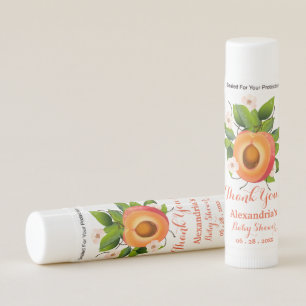 Peaches Fruit Baby Shower Lip Balm