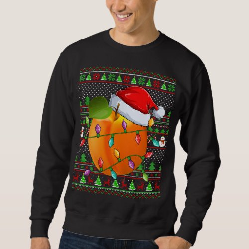 Peaches Fruit Lover Family Matching Ugly Peaches C Sweatshirt