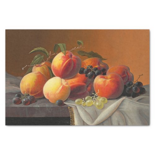 Peaches Grapes and Apples Decoupage   Tissue Paper