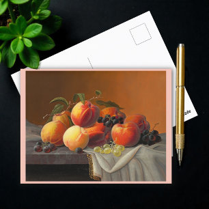 Peaches, Grapes, and Apples Postcard