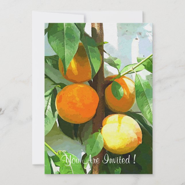 PEACHES INVITATION (Front)