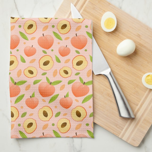 Peaches Kitchen Towel (Quarter Fold)