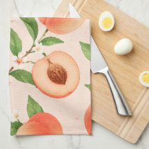 Peaches Kitchen Towel