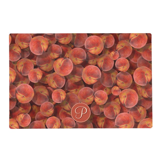 Peaches Laminated Placemat (Front)