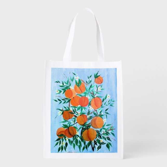 Peaches N' Cream Grocery Bag (Back)
