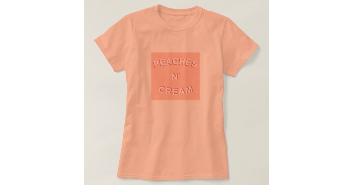peaches and cream shirt