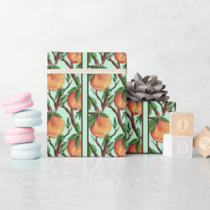 Peaches on the Branch Wrapping Paper