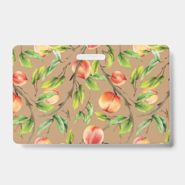 Peaches on the tree badge (Front)