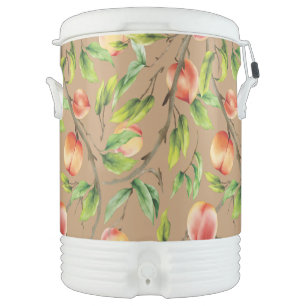 Peaches on the tree beverage cooler