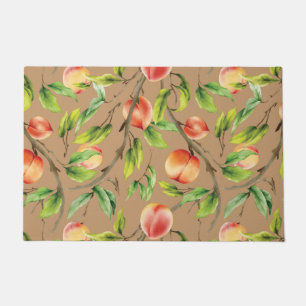 Peaches on the tree doormat