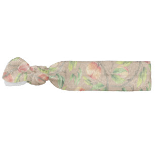 Peaches on the tree elastic hair tie