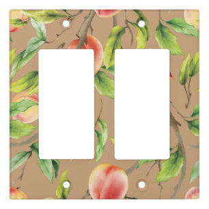 Peaches on the tree light switch cover