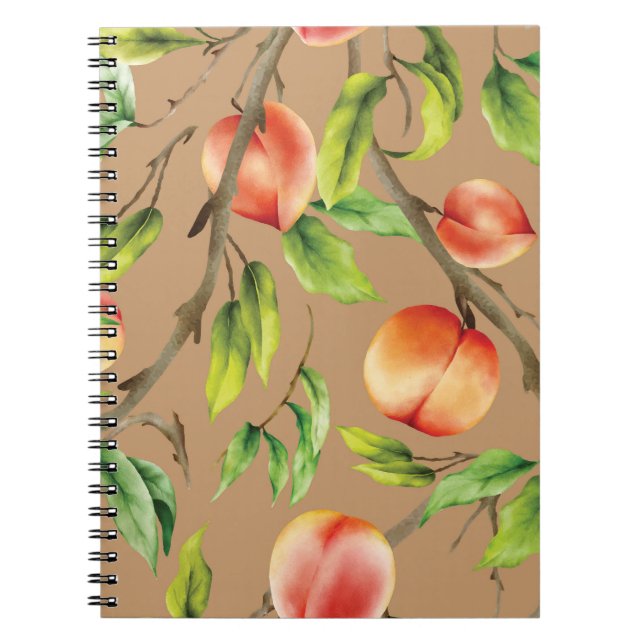 Peaches on the tree notebook (Front)